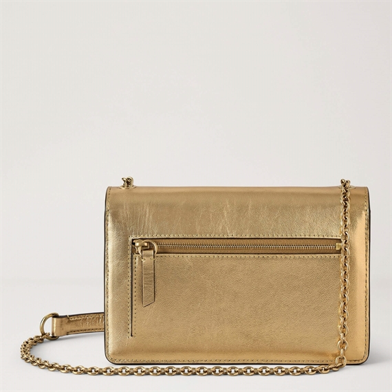 Mulberry Small Darley Somerset Gold Metallic Leather